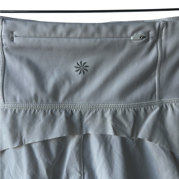 Athleta Athletic White Lined Shorts - Picture 4 of 7